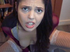 Dirty talking slut comes on my hard dick gif