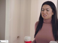 Eva Lovia Pissing off Melissa Moore gif