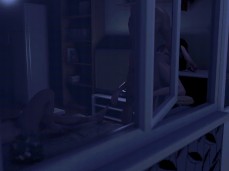 3D big boobs slut have threesome sex gif