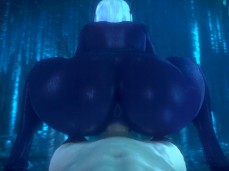 Dark elf Queen Nualia big ass reverse cowgirl gif