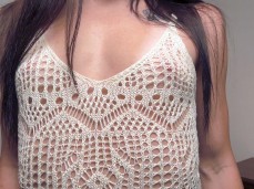 small tits in knit top gif