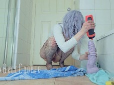 Extreme anal dildo ease-out gif