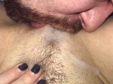 Cleaning cumshot gif