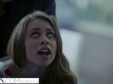 Anya Olen Bent Over Table gif