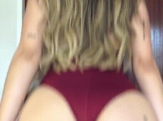 riding in red bodysuit gif