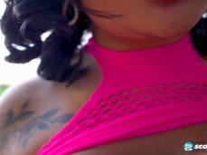 Bhiankha sucks her nipples gif