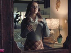 Turned On Hot College Girl Thinking About Sex gif