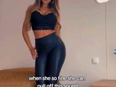 tease me in your sexy leather pants leggings ass gif