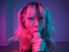 Asian Slut Sucks Good Cock gif