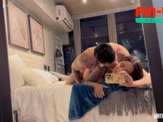 filming herself in the mirror gif