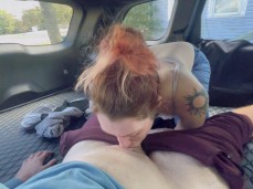 Hot redhead servicing cock gif