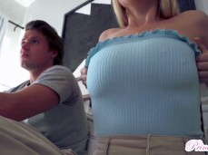 sis showing her tits gif