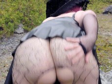 Lust auf ein bißchen Cosplay Arschficken hier draußen? gif