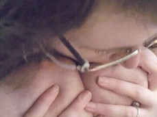 Shall we lick my nipples together? gif