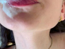 cum lips gif