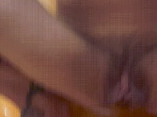 MILF takes a drag, and puts out her cigarette with her piss gif