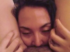 Face stuffed sucking pussy gif