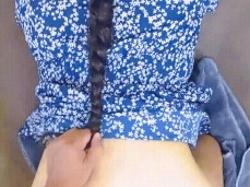 PULLING HER BRAIDED HAIR gif