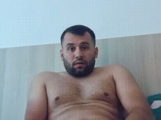 handsome, beefy jocks trokes his cock gif