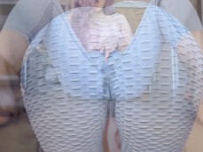 Pants wetting compilation from Emily-Bee in leggings and pants gif