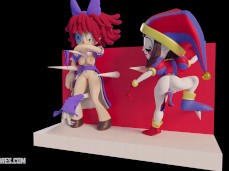 Raghata & Pomni figure gif