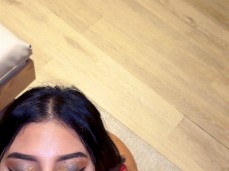 latina cum on face gif