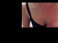 Cheating Wife Rubbing Builders Cock For Fun gif