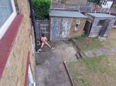 At first, I thought I saw a burglar in the backyard 0318-1 5 gif