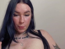 Leah X - titty drop gif