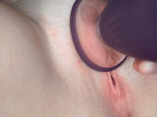 Throbbing pussy from clit pump toy gif