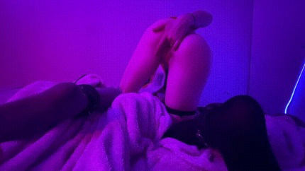 Gamer girl home alone