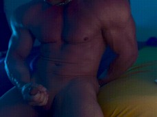 Gorgeous, smooth, French muscle hunk Dimitri Venum cums hard 0213-1 10 gif