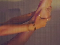FEET STRETCHING LEG gif