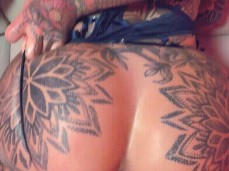 tattooed bubble butt gif