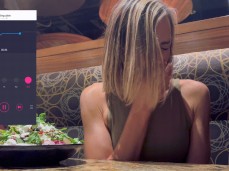 Lovense egg on public restaurant gif