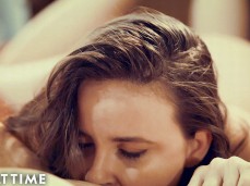 Sexy Turned On Girl Between Woman's Legs Eating Her First Soft Wet Pussy gif