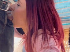 Public Marketplace Blowjob - Babyfantasy83 gif