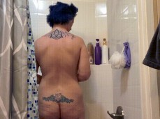 curvy ass in shower gif