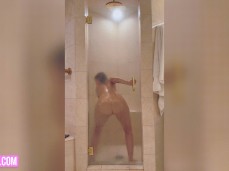 Sexy Clean Shower Girl Teases Her Hot Body and Butt gif