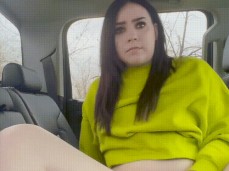public masturbation at truck stop- i squirted! gif