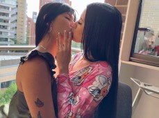 lesbian kissing gif