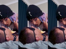 spit in mouth gif