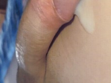 Smooth, uncut Andrey Linn cums handsfree, flooding his belly button = navel gif