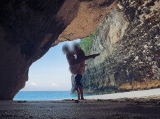 Wild hot sex on the beach TommyWolf & HelloElly gif