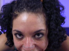 brunette wife deepthroats pov gif