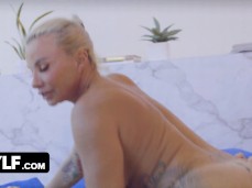 Milf blonde boucing on dick gif
