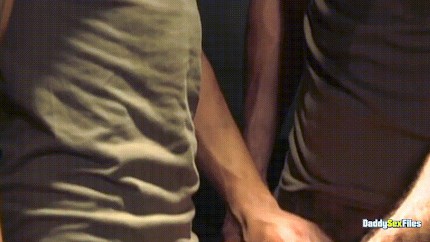 Dale Cooper & Andrew Justice almost kiss when stroking each other's cock