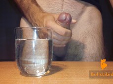 Serbian's hot, uncut cock gets really hard when he pulls back the foreskin gif