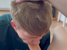Diligent cock sucking gif