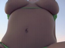You can tell from her face it feels good doing risky sex at the beach gif